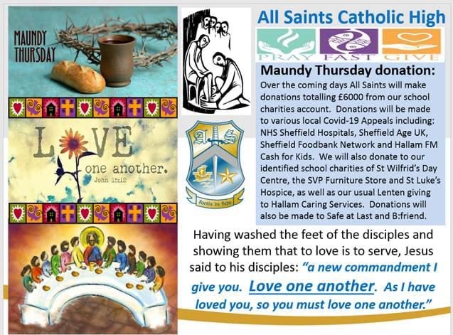 Maundy Thursday Donations